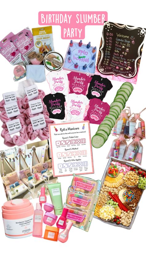 Sleepover Goodie Bags, Goodie Bag Ideas For Teens, Pizza Girls, Sleepover Birthday, Girl Sleepover, Teen Party, Bags For Teens, Gift Cake, Bag Ideas