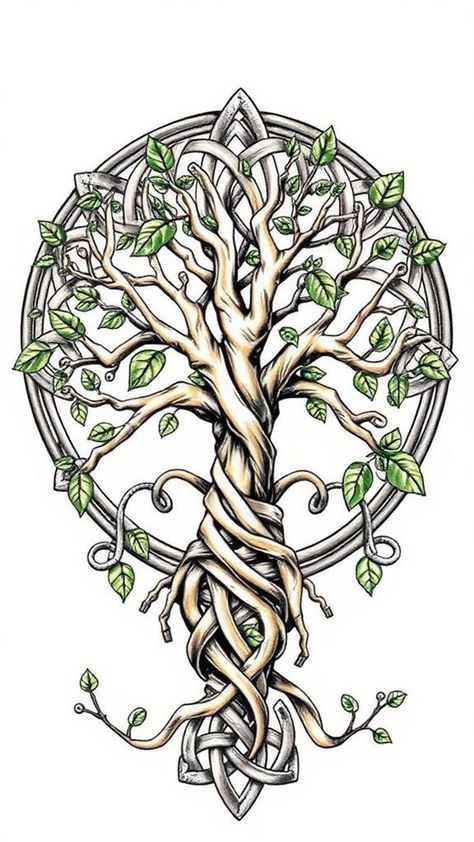 Get inspired by 15 stunning tree tattoos that connect you to nature's beauty and discover the hidden meanings behind each design. Scottish Tree Of Life Tattoo, Celtic Oak Tree Tattoo, Celtic Tree Of Life Tattoo Feminine, Life Tree Tattoo, Oak Tree Symbolism, Celtic Oak Tree, Tree Of Life Tattoo Feminine, Celtic Tree Of Life Tattoo, Tree Of Life Tattoo Design