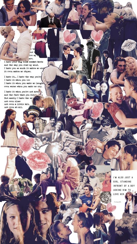 this took hours, rom com Rom Com Wallpaper, Romcom Movies, Love Collage, Teen Movies, Hall Decor, I Wallpaper, Romance Books, Picture Wall, Supernatural