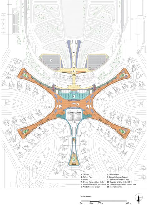 zaha hadid architects' daxing airport with the world's largest terminal opens in beijing International Airport Design, Airport Landscape Design, Airport Design Architecture Concept, Airport Design Architecture, Daxing International Airport, Airport Layout, Airport Architecture, زها حديد, Radial Design