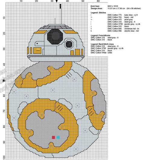 Cross Stitch Star Wars, Cross Stitch Star, Star Trek Cross Stitch, Snowflake Cross Stitch, Star Wars Crafts, Disney Canvas, Cross Stitch Freebies, Bb 8, Disney Cross Stitch