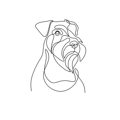 Simple Schnauzer Tattoo, Dog Tattoo Schnauzer, Schnauzer Outline Tattoo, Miniature Schnauzer Outline Tattoo, Giant Schnauzer Tattoo, Schnauzer One Line Drawing, Schnauzer Drawing, Tatoo Dog, Schnauzer Art