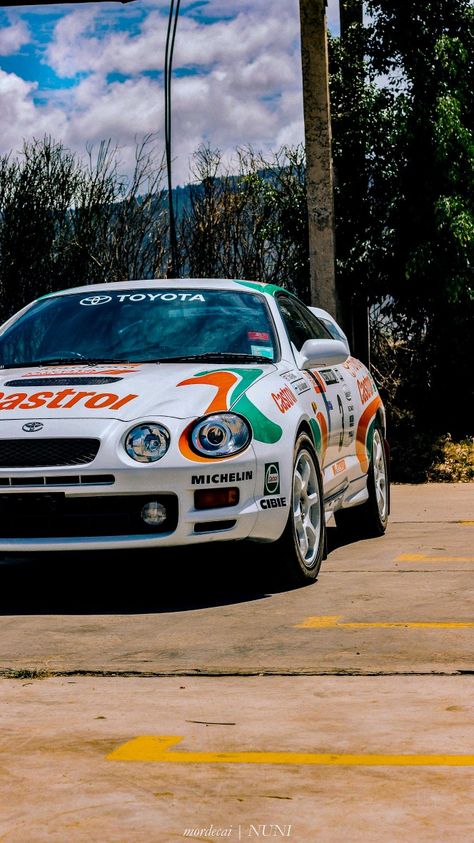 Toyota Celica Gt4, Celica Gt4, Rally Car Racing, Old Vintage Cars, Classic Racing Cars, Real Car, Cool Car Pictures, Car Pics, Street Racing Cars