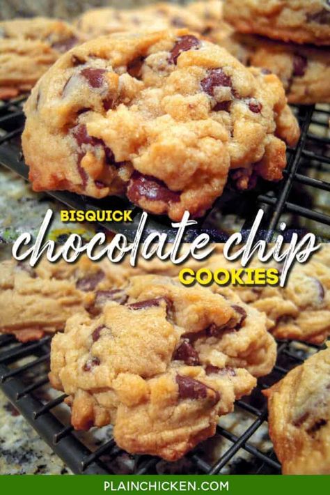 Biscuits From Bisquick, Gluten Free Bisquick Recipes, Bisquick Cookies, Bisquick Mix Recipe, Bisquick Chocolate Chip Cookies, Dog Cookie Recipes, Egg Butter, Homemade Bisquick, Almond Joy Cookies