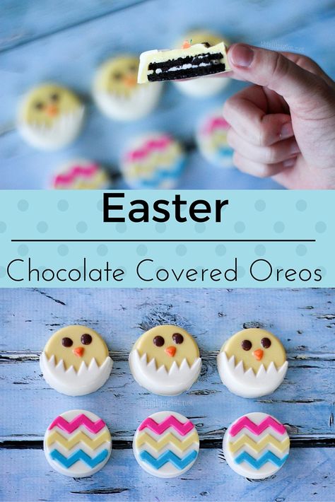 Spring Chocolate Covered Oreos, Easter Sweets Ideas To Sell, Easter Chocolate Ideas, Easter Dipped Oreos, Easter Chocolate Covered Oreos, Easter Oreos, Easter Strawberry, Chocolate Covered Pretzels Recipe, Chocolate Covered Bananas Frozen