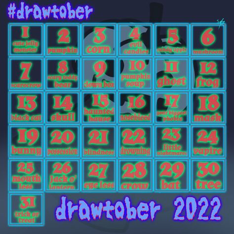 Drawtober 2022, Art Style Challenge, Drawing Ideas List, Cat Skull, Halloween Style, Pumpkin Candy, Style Challenge, Halloween Fashion, Candy Apples