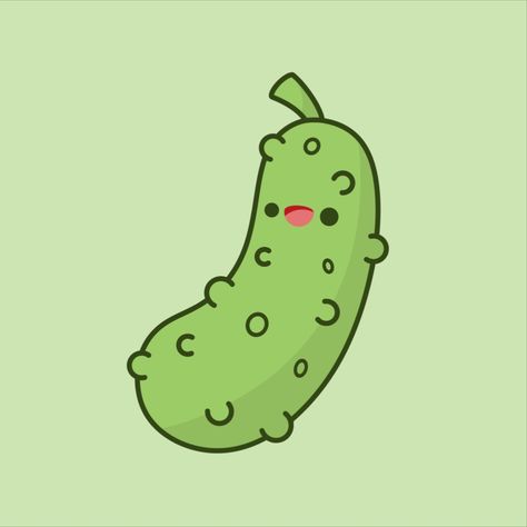 Tiny Pickle Tattoo, Cute Pickle Drawing, Pickle Sketch, Pickle Drawings, Pickles Drawing, Pickle Wallpaper, Pickle Drawing, Summer Backrounds, Pickle Quotes