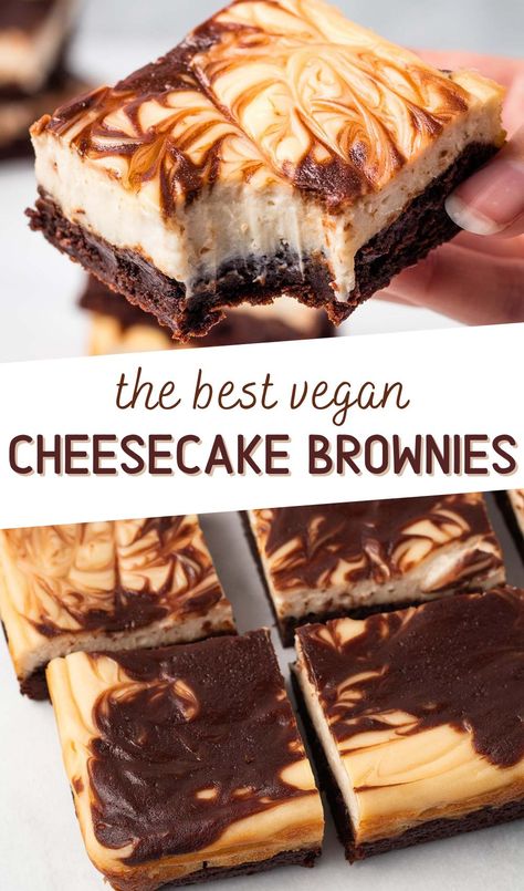 Vegan Cheesecake Cupcakes, Vegan Cheesecake Brownies, Vegan Protein Cheesecake, Vegan Cheesecake Bars, Vegan Mexican Desserts, Cheesecake Brownies From Scratch, Vegetarian Deserts, Best Vegan Cheesecake, Vegan Brownies Easy