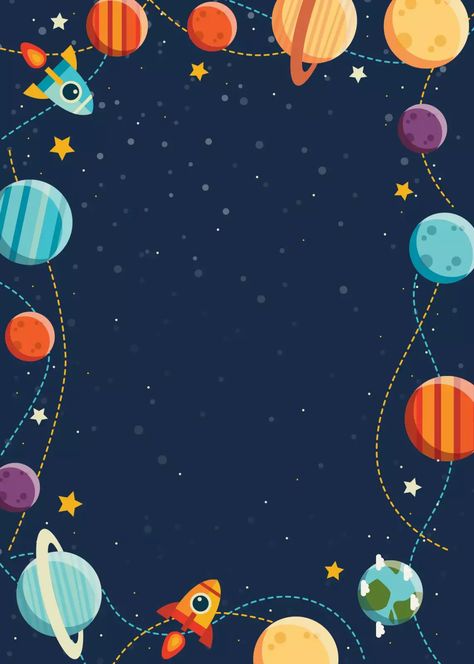 Space birthday party invitation | PosterMyWall Space Party Invitations Free Printable, Space Birthday Party Invitations, Birthday Ads Design, Space Theme Wallpaper, Space Party Invitations, Sistem Suria, Luca Fersko, Planet Background, Space Themed Birthday Party