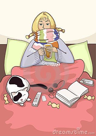 In Bed Illustration, Bed Illustration, Spoon Theory, Sick Humor, Woman Bedding, Cold Symptoms, Common Cold, Beauty Skin Care Routine, Aurora Sleeping Beauty