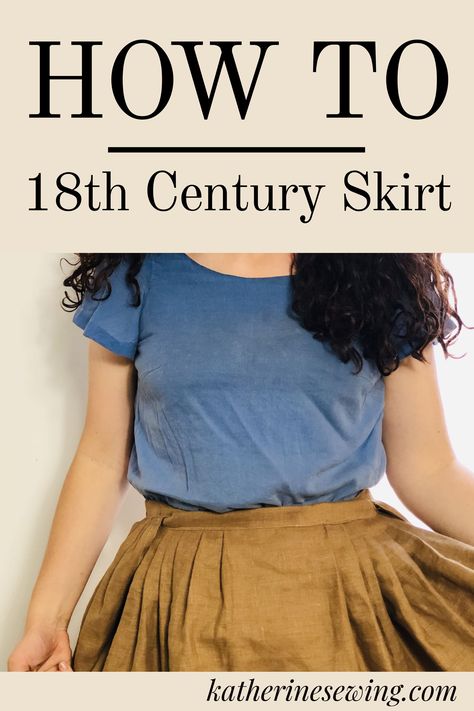 Hobbit Skirt Pattern, 18th Century British Fashion, Petticoat Skirt Pattern, No Zipper Skirt, Diy Petticoat Pattern, 18th Century Sewing Patterns, Quilted Petticoat 18th Century, Pioneer Skirt Pattern, Sewing Historical Clothing