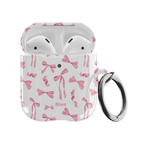 Protect your Airpods in style with the Pink Bow Airpod Case by Blunt Cases. Bow Airpod Case, Air Pods Pro Case Aesthetic, Air Pods Case, Preppy Phone, Preppy Phone Case, Apple Airpods Case, Air Pod, Airpod Cases, Airpod Pro