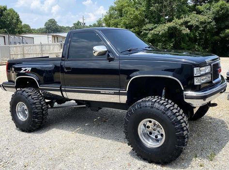 Chevy Silverado Single Cab, Lifted Silverado, Obs Truck, Chevy Stepside, Chevy Diesel Trucks, Chevy Trucks Silverado, C10 Chevy Truck, Lifted Chevy Trucks, Lifted Chevy