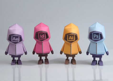 [ ADOBE TOOLS ] Paper toy of Boogiehood on Behance Adobe Tools, Paper Toy Design, Low Poly Character, Anime Uniform, Art Toys Design, Vinyl Art Toys, Paper Engineering, Toy Sculpture, Arte Robot