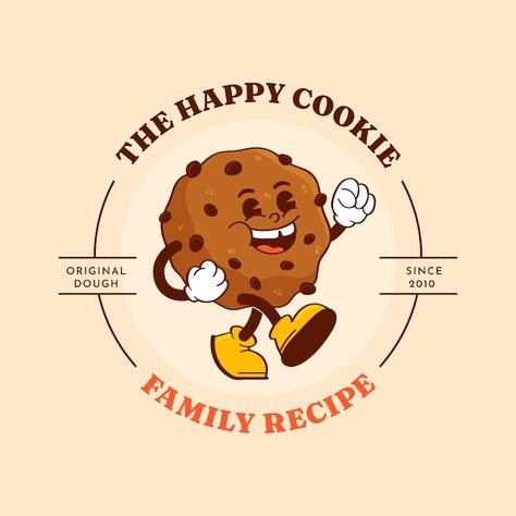 Cookie Mascot, Sticker Cookies, Cookie Cartoon, Cookies Illustration, Cookie Logo, Cartoon Cookie, Calico Critters Families, Application Iphone, Toy Packaging