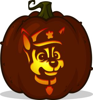 Chase Pumpkin Paw Patrol, Pumpkin Carving Ideas Tractor, Pumpkin Carving Ideas Paw Patrol, Paw Patrol Pumpkin Carving Stencil, Paw Patrol Pumpkin Painting, Puppy Pumpkin Carving, Paw Patrol Pumpkin Carving, Cartoon Pumpkin Carving, Paw Patrol Pumpkin Stencil