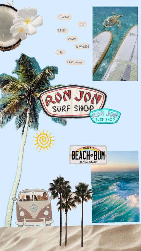 BEACHY WALLPAPER Beachy Wallpaper, Ron Jon, Ron Jon Surf Shop, Preppy Wallpaper, Beach Wallpaper, Hawaii Beaches, Pretty Wallpaper Iphone, Summer Wallpaper, Beach Bum