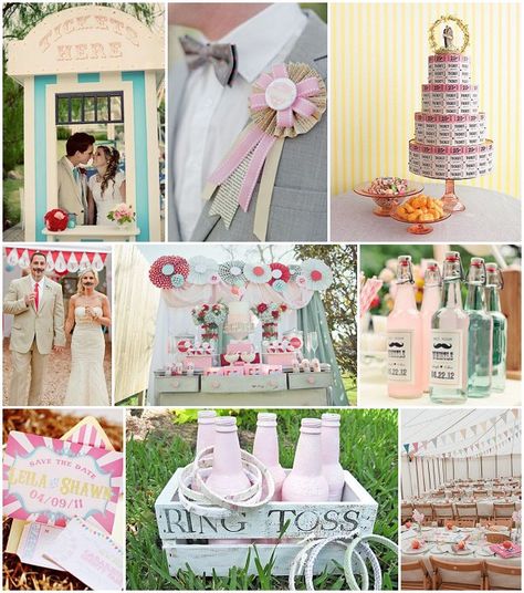 Country Fair Wedding, Carnival Wedding Theme, Vintage Carnival Wedding, Fair Wedding, Fair Theme, Circus Wedding, Carnival Wedding, French Wedding Style, Fun Fair