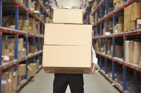 Man Carrying Boxes In Warehouse by monkeybusiness. Man Carrying Boxes In Warehouse#Carrying, #Man, #Boxes, #monkeybusiness Indian Font, Visual Advertising, Carrying Boxes, Warehouse Worker, Warehouse Storage, Fonts Typography, Card Mockup, Monkey Business, Kids Seating