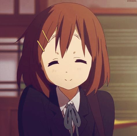 Smile Gif, K On, Girl Smile, Cute Anime, Animated Gifs, Gif, Anime