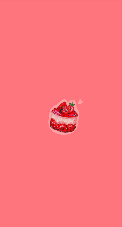 Cute Cake Wallpaper, Cake Wallpaper Aesthetic, Cheesecake Drawing, Cake Wallpaper, Cute Cake, Cute Panda Wallpaper, Chibi Moon, Food Wallpaper, Instagram Photo Editing