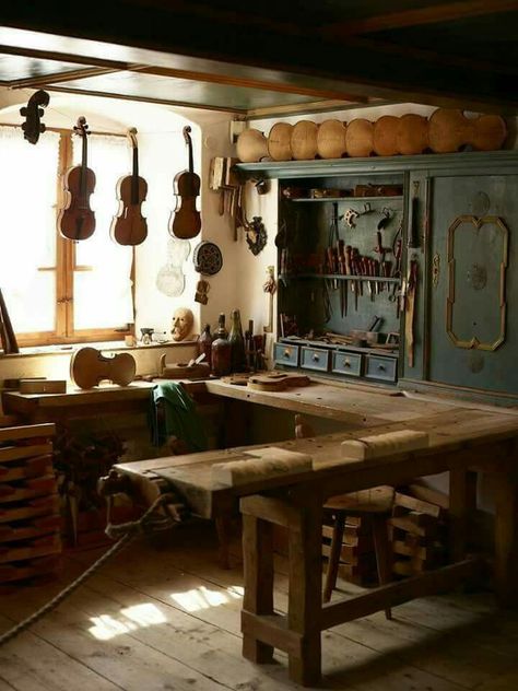 Mittenwald Germany, Luthier Workshop, Violin Shop, Atelier Design, Violin Makers, Woodworking Workshop, Guitar Building, Garage Workshop, Geek Out