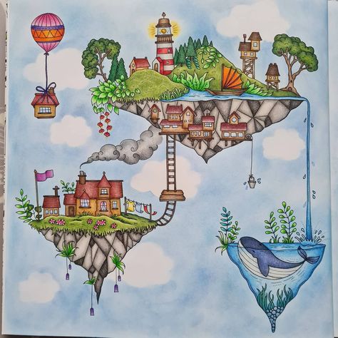 Worlds of Wonder • Instagram Johanna Basford Coloring Book, World Of Wonder, Small Victories, Johanna Basford Coloring, Basford Coloring, Johanna Basford, Adult Coloring Books, Adult Coloring, Coloring Books