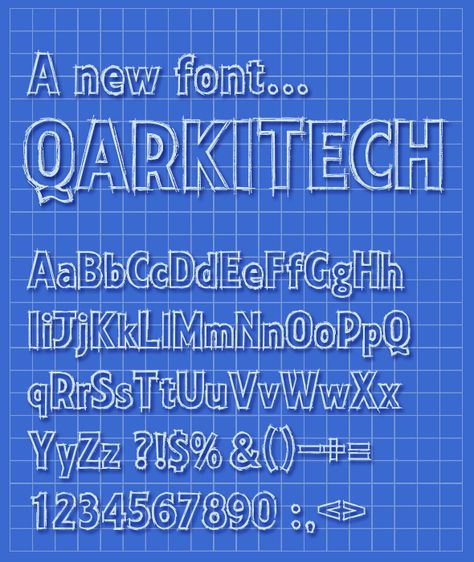 Hand-drawn in the old architectural sketchy style, this 248KB font file is designed to be casual as well as technical. For any project that requires a friendly but businesslike character, try this typeface. #draft #drafting #drawing • Click here to download ! http://graphicriver.net/item/qarkitech-lettering-blueprint-minimal-style/735054?s_rank=58&ref=pxcr Architectural Blueprint, Sketchy Style, Drafting Drawing, Construction Signs, Vector Art Design, Design Fonts, Professional Fonts, Typeface Font, Hand Drawn Lettering