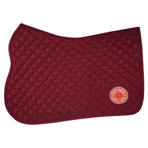 Guaranteed authentic Hermes Jump General Purpose Saddle Pad featured in Rouge H. The pad is quilted with waterproof outer fabric. Lightweight and ergonomic. Round Orange and White Hermes Clou de Selle Patch. Honey comb inner fabric for quick drying and breathability. Made in Switzerland. One Size. Fabric is polyester. New or Pristine Store Fresh Condition. final sale CONDITION: New or Pristine Store Fresh Condition Jumping Saddle Pads, Horse Motif, Patterned Chair, Contemporary Pillows, Horse Gear, Modernist Jewelry, Saddle Pad, Kelly Bag, Vintage Hermes