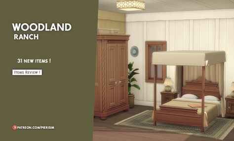 Sims Bedroom Cc, Ranch Furniture, Cc Furniture, Mcm House, Sims 4 Game Mods, Sims 4 Mm Cc, Sims 4 Mm, Sims 4 Cc Furniture, Best Mods