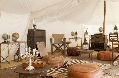 Lodge Design, House Tent, Campaign Furniture, Fun Deserts, Coffee Shop Aesthetic, Safari Tent, Colonial Decor, Safari Lodge, Luxury Camping