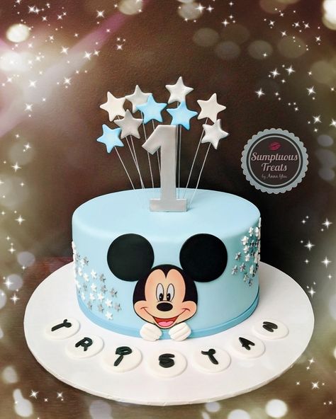 1st Birthday Cake Mickey Mouse, 1 Year Birthday Cakes, 1 Year Birthday Cake Design, Cakes For 1st Birthday Boy, Cake Designs Boys Kids, Baby Birthday Cake Design, 1 Kg Cake Designs For Birthday, 2 Year Boy Birthday Cake, Birthday Cakes 1 Year