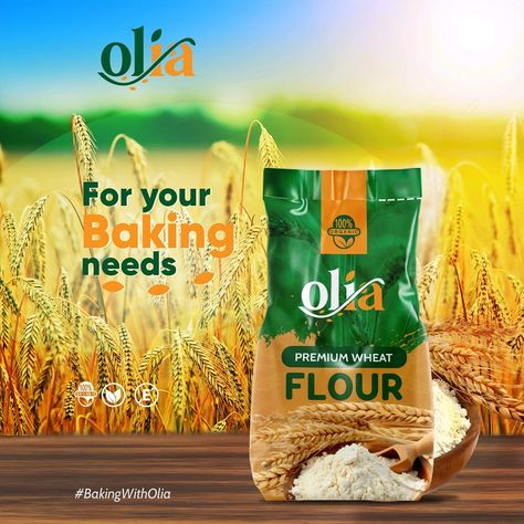 Excited to share my latest design for Olia Premium Wheat Flour! 🌾✨ Bringing a touch of creativity to their organic and natural product. Perfect for all your baking needs. 🍞🥐 . . . . #GraphicDesign #OliaFlour #BakingEssentials #OrganicBaking #PremiumQuality #DesignByLucas Organic Baking, Baking Essentials, Creative Ads, Wheat Flour, Flyer Design, Latest Design, Wheat, Flour, To Share