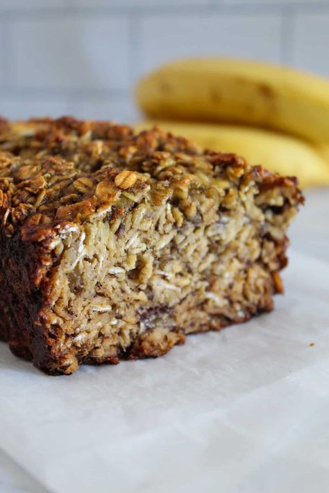 Flowerless Banana Bread, Healthy Flourless Banana Bread, Flourless Oatmeal Bread, Banana Bread Flourless, Flourless Banana Bread Recipe, Flourless Banana Muffins, Flourless Recipes, Banana Bread Easy, Apple Banana Bread