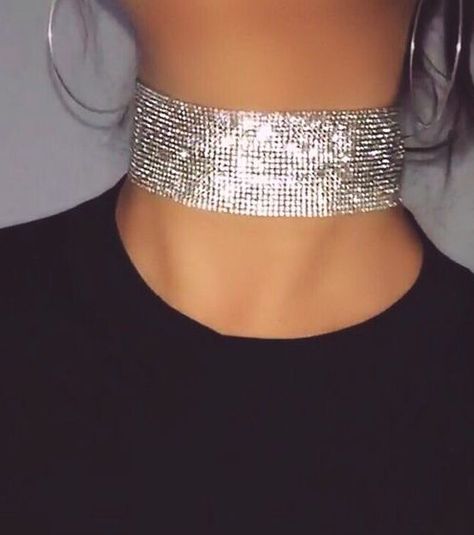 x Diamond Choker, Sea Glass Jewelry, Diamond Bracelets, Mode Style, Cute Jewelry, العناية بالبشرة, Body Jewelry, Choker, Choker Necklace