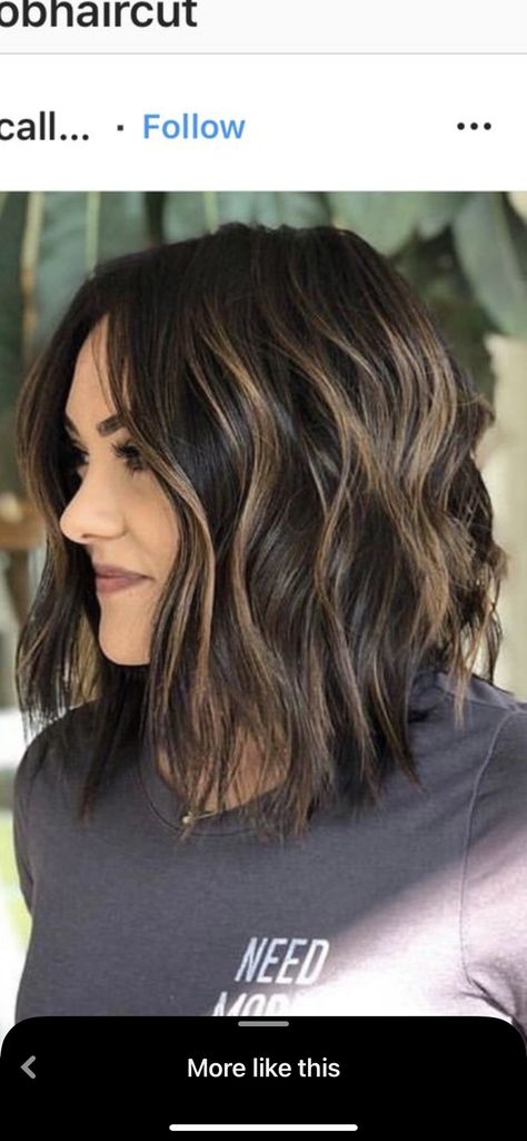 Short Hair Cut, Brown Hair Balayage, Penteado Cabelo Curto, Hair Color And Cut, Brown Hair With Highlights, Bob Haircut, Light Hair, Brown Hair Colors, Brunette Hair