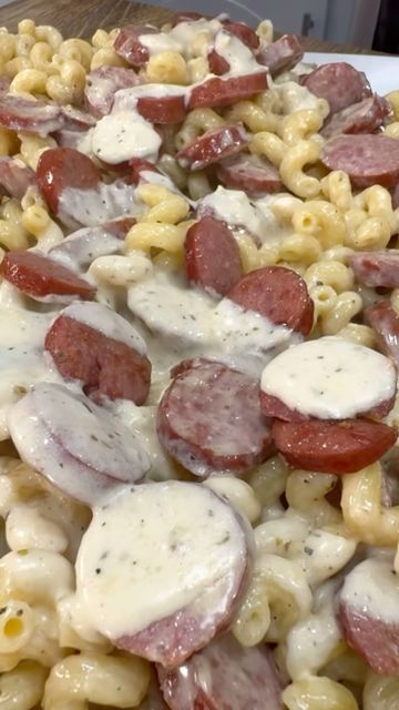 Luke Brown on Instagram: "Kielbasa Alfredo Pasta is so good! 

INGREDIENTS 
2 12 oz packs of Kielbasa 
10 oz pasta 
1/2 tsp Salt and Pepper
1 tsp Garlic Powder and Italian Seasoning 
1 stick of butter 
2 TBSP of minced garlic
1 1/4 cups of heavy cream
1 1/4 cup shredded Parmesan cheese
Dried parsley 

INSTRUCTIONS 
Cook pasta according to the directions on the box. 

Cut kielbasa into rounds. In a skillet over medium high heat, cook kielbasa until browned to your liking. Remove the kielbasa from the pan and set aside. 

Melt 1 stick of butter over medium heat and add minced garlic stirring well. Add heavy cream, stirring constantly. 

Add 1/2 tsp each of salt and pepper and 1 tsp of Italian seasoning. Add 1 1/4 cup of shredded Parmesan cheese stirring until it thickens. 

Once the Alfredo Kielbasa Alfredo, Sausage Alfredo Pasta, Dried Cilantro, Sausage Alfredo, How To Cook Kielbasa, Luke Brown, Drying Cilantro, Pizza Dinner, Dried Parsley