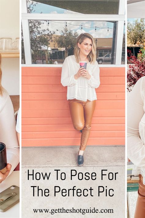 How To Pose For The Perfect Pic | Erin Blackwell | Have you ever wondered how some people ALWAYS look amazing in their photos? Chances are, somebody taught them how to pose. In my Get The Shot Guide I will give you all of my insider poses, tips & tricks as a professional photographer. Check it out today and feel GOOD about your pics! Poses Tips, Sisters Trip, Creative Senior Pictures, Perfect Pic, Shots Ideas, Posing Inspiration, Posing Tips, Branding Marketing, The Shot