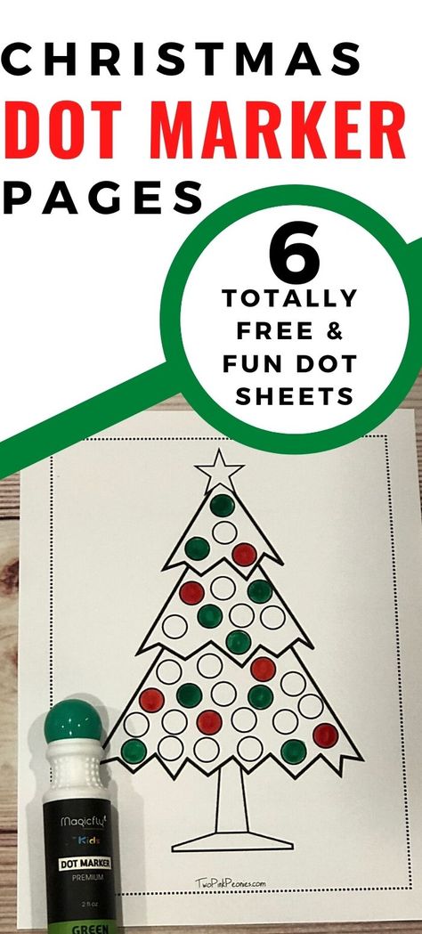 Christmas Tree Dot Painting Printable, Do A Dot Christmas Printables, Christmas Toddler Printables, Christmas Dot Marker Printables Free, Christmas Dot To Dot Free Printables, Christmas Dot Art Free Printable, Pointsetta Christmas, Christmas Dot Painting, Playgroup Themes