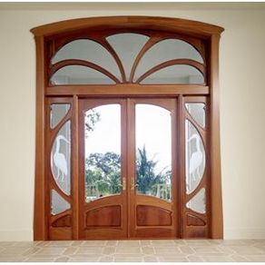 Art Nouveau Door, Wooden Window Design, Houses Art, Glass Door Design, Art Nouveau Interior, Design Houses, Art Nouveau Furniture, Wooden Main Door Design, Sandblasted Glass