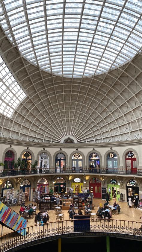 Corn Exchange Leeds, Leeds City Centre, Leeds Aesthetic, Leeds Corn Exchange, Uk Aesthetic, Leeds Art Gallery, Habit 1, England Aesthetic, Events Place