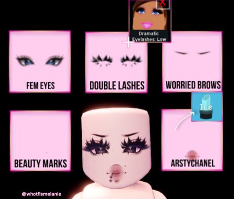 #royalehigh face !!inspired by @mtyxi on tiktok<3 Aesthetic Royale High Faces, Royale High Outfit Color Palette, Roblox Royale High Face Ideas, Royal High Custom Eyes, Royal High Faces Codes, Royle High Face Ideas, Roblox Royale High Faces, Faces In Royale High, Royals High Face Ideas