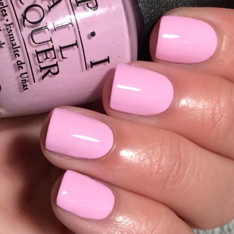 Pink Nail Gel Colors, Light Pink No Chip Nails, Opi Pastel Pink, Popular Pink Nails, Pepto Pink Nails, Bubblegum Pink Gel Nails, Spring Nails 2023 Gel Colors Pink, Opi Racing For Pinks, Opi Dip Powder Colors Pink