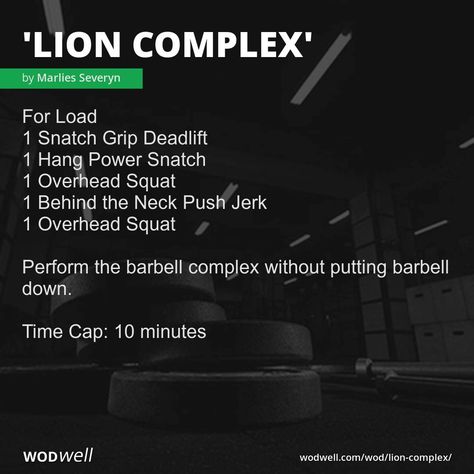 Barbell Complex Workouts, Complex Workout, Barbell Complex, Overhead Squat, Crossfit Workouts Wod, Crossfit At Home, Wod Workout, Garage Gym, Crossfit Workouts