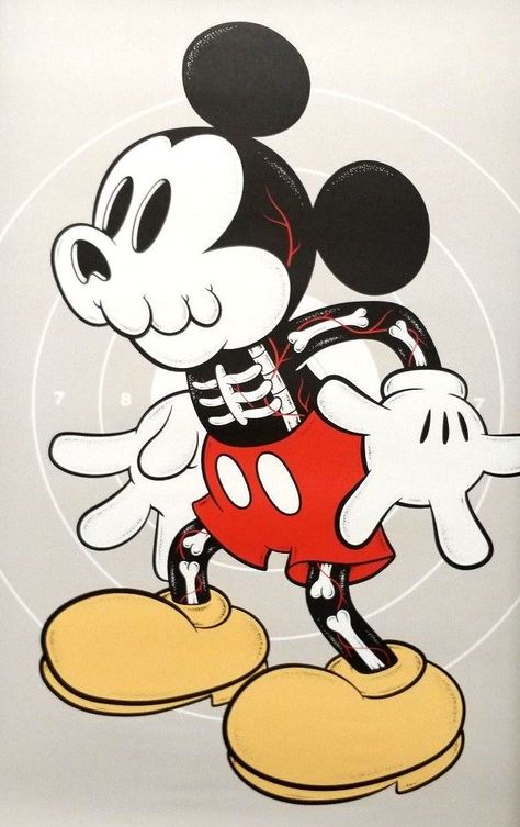 Creepy Mouse - by Cote Escriva Mickey Mouse Graffiti Art, Creepy Mickey Mouse, Mouse Sketch, Mouse Paint, Cute Mickey Mouse, Mouse Drawing, Trippy Drawings, Screen Printing Art, Graffiti Doodles