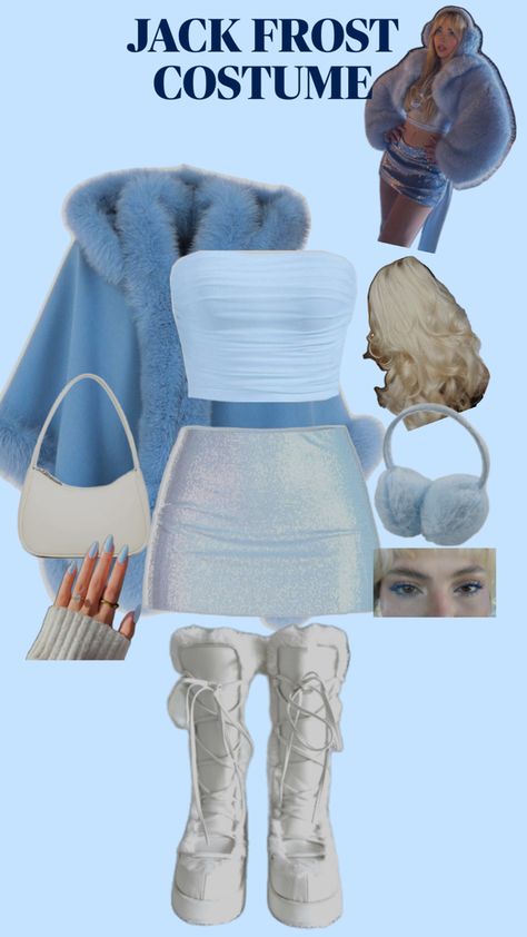 Jack Frost costume, unique costume, instagram, aesthetic, winter, Halloween, costume ideas Jack Frost Costume, Costume Unique, Unique Costumes, Aesthetic Winter, Halloween Inspo, Halloween Costume Ideas, Jack Frost, Instagram Aesthetic, Costume Ideas