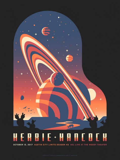 kiểu để khung bên ngoài như này xong des chi tiết bên trong sẽ tiện cho việc làm ava frame Space Travel Posters, Herbie Hancock, 동화 삽화, Gig Poster, Austin City Limits, Space Illustration, Space Poster, Concert Poster, A4 Poster