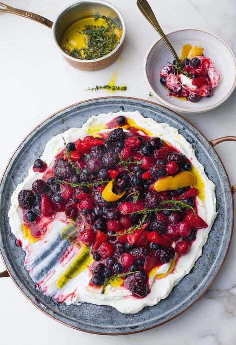 Berry Platter, Best Brunch Recipes, Yotam Ottolenghi, Easy Summer Desserts, Light Desserts, Midweek Meals, Refreshing Desserts, Berries Recipes, Orange Oil