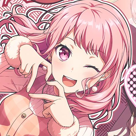 ᶻz source : bandori ( aya maruyama ) Bandori Aya, Aya Maruyama, Pastel Palette, Hair Reference, Girl Bands, Infp, Eye Drawing, Iconic Characters, Cute Icons