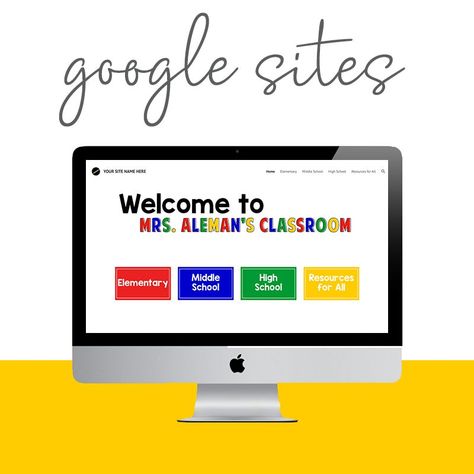 Google Sites Templates For Teachers, Google Sites Templates, Google Site Templates, Website Design Marketing, About Teacher, Simple Template, Teacher Templates, Digital Portfolio, Wordpress Design